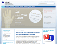 Tablet Screenshot of bghw.de